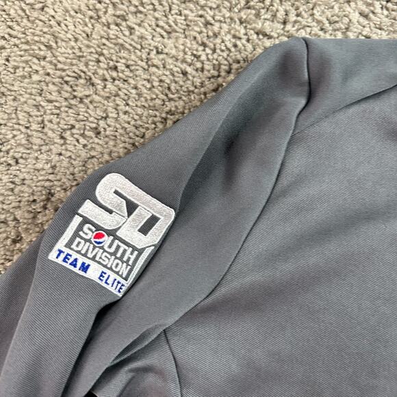 Nike Golf Jacket Womens Large Gray Pink 1/4 Zip Pullover Cover Up Dri Fit READ - Picture 5 of 13